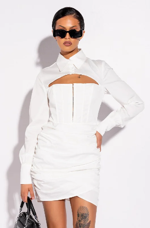 Versatile fashion for every type of woman   SLAY DAY MINI DRESS WITH CORSET TOP