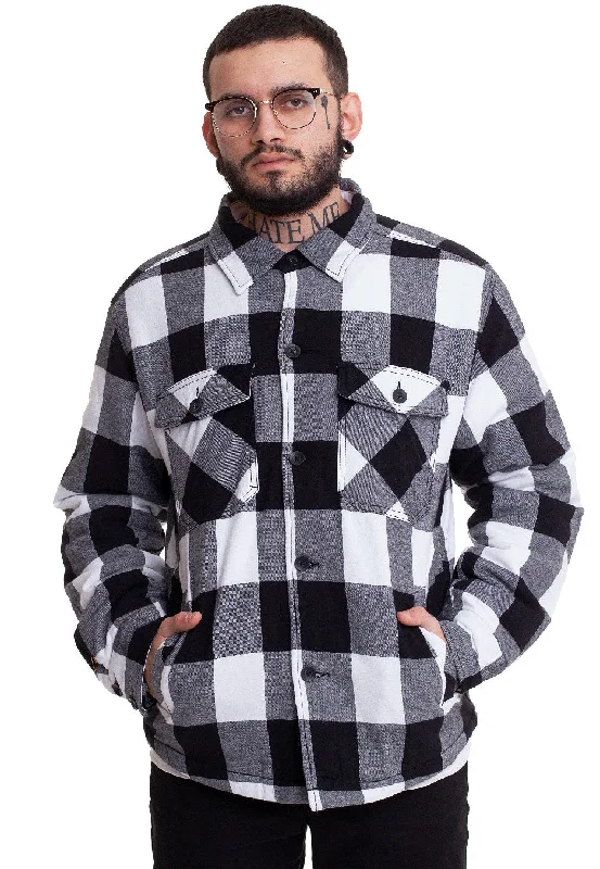 Shop trendy clothing for every season – Special promotion today.  Brandit - Lumberjacket White/Black - Jacket