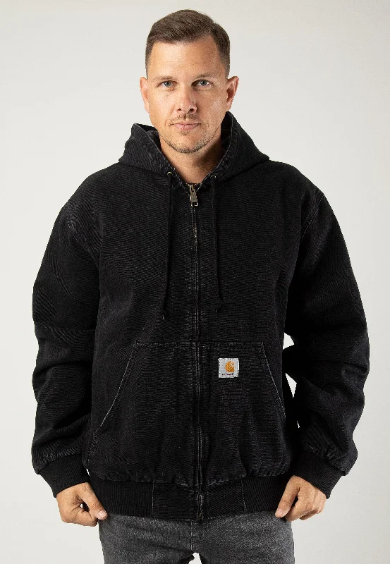 Save up to 60% on new arrivals in clothing – Shop now!  Carhartt WIP - Og Active Stone Washed Black - Jacket