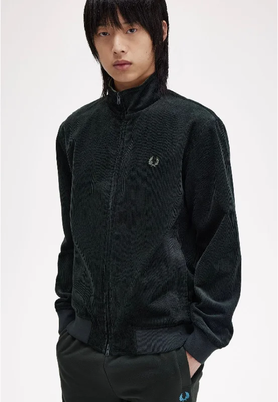 – Shop trendy clothing now.  Fred Perry - Cord Brentham Night Green - Jacket