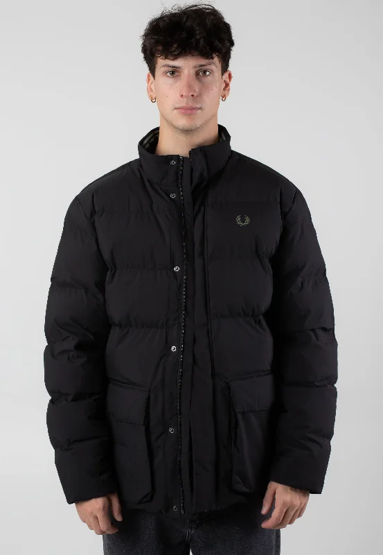 Shop online now for exclusive savings on men’s  clothing.  Fred Perry - Padded Pocket Detail Black - Jacket