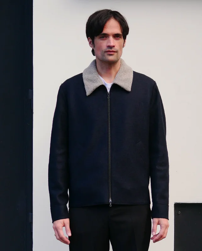 Shop affordable clothing for every season – Big savings this weekend only! MEN GOLF JACKET PRESSED WOOL AND BOUCLE / DARK BLUE Shop affordable clothing for every season – Big savings this weekend only! MEN GOLF JACKET PRESSED WOOL AND BOUCLE / DARK BLUE