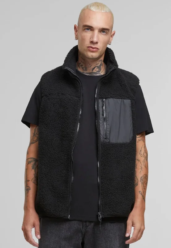 Shop stylish clothing for less – Great deals this week only. Urban Classics - Sherpa Black - Vest Shop stylish clothing for less – Great deals this week only. Urban Classics - Sherpa Black - Vest