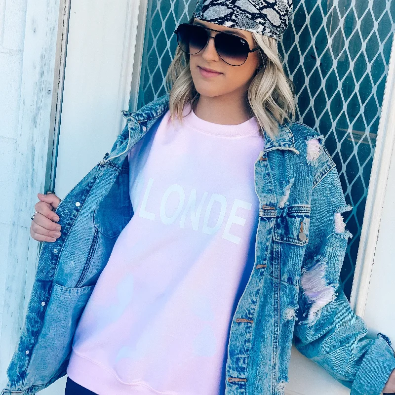 Shop men’s  clothing for all seasons – Save big today!  BLONDE Pink Sweatshirt