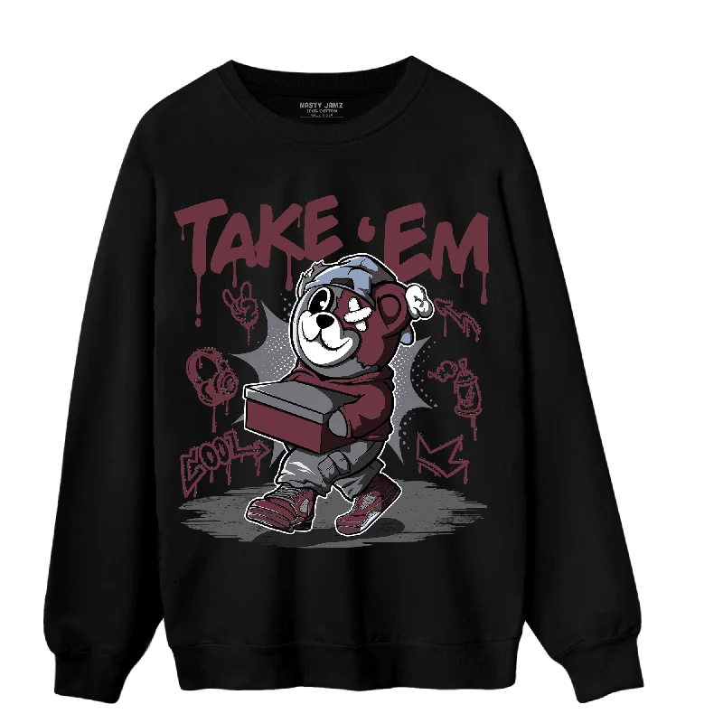 Get ready for your next season with amazing savings on all clothing. NastyJamz Burgundy 5s Sweatshirt Match Take 'Em Get ready for your next season with amazing savings on all clothing. NastyJamz Burgundy 5s Sweatshirt Match Take 'Em