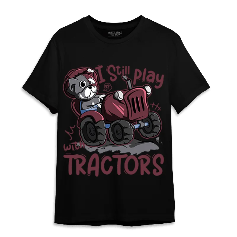 NastyJamz Burgundy 5s T Shirt Match Play With Tractors BER