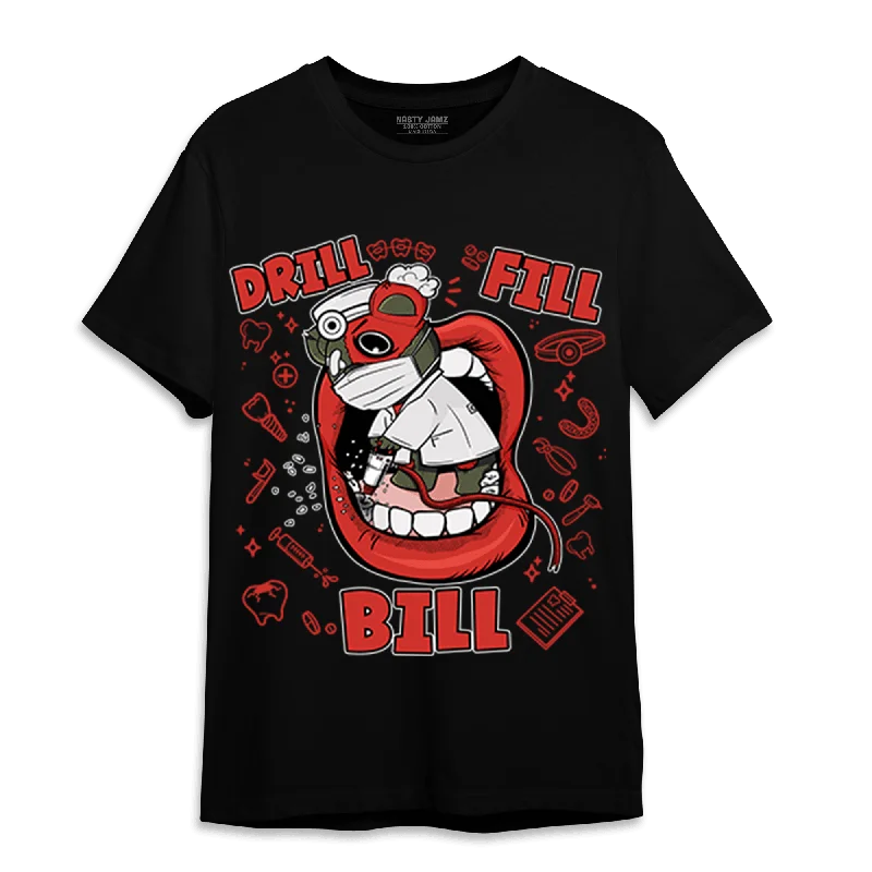 NastyJamz Dunk Low Mystic Red T Shirt Match BER The Dentist