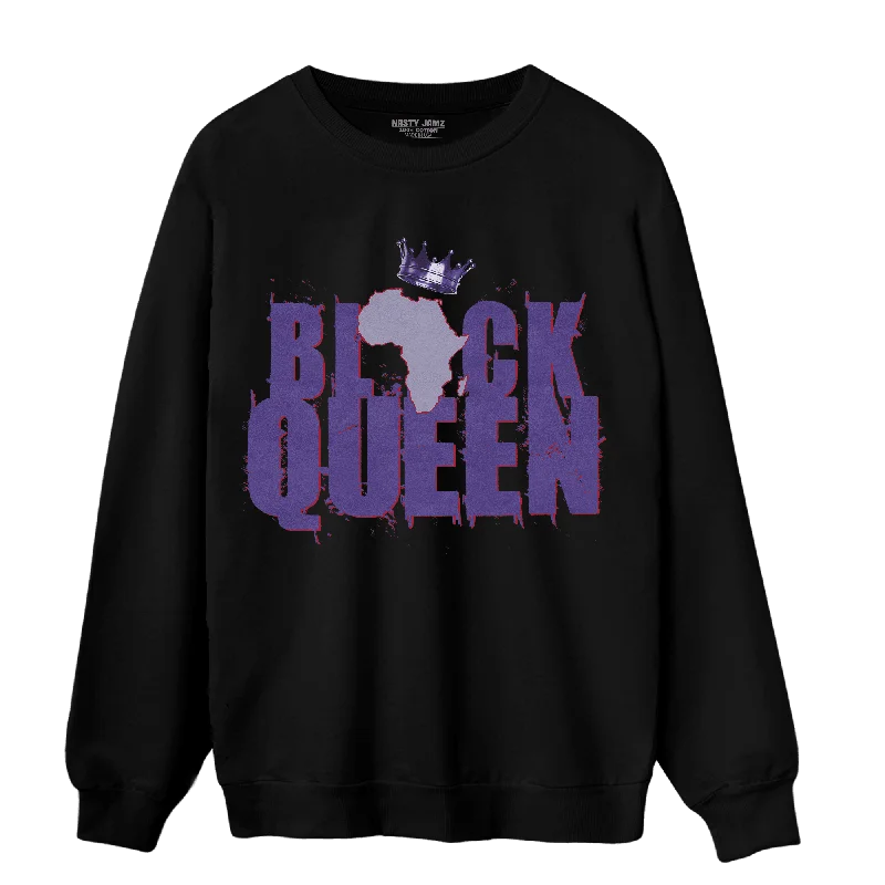 Shop the best fashion at unbeatable prices – Limited time only.  NastyJamz Dunk Low Plum Sweatshirt Match Black Queen Crown