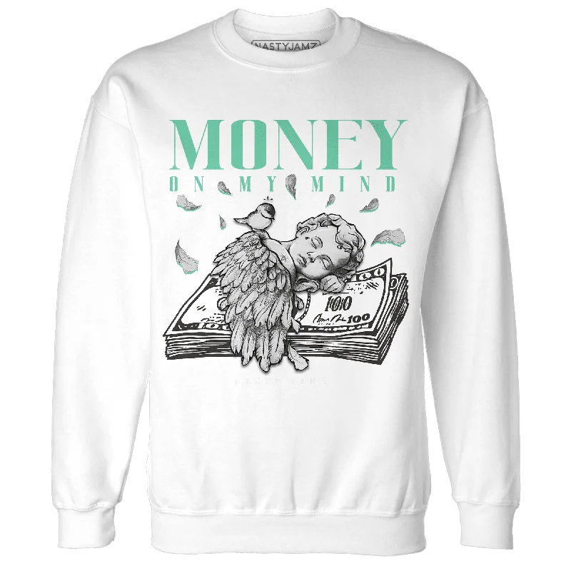 Final clearance: Men’s clothing items up to 70% off!  NastyJamz High OG Green Glow 1s Sweatshirt Match Money On My Mind Angel