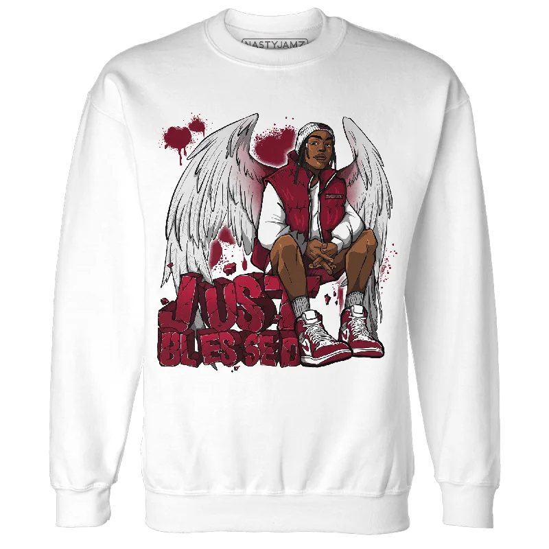 Flash sale on trendy clothing – Limited time offers available online. NastyJamz High White Team Red 1s Sweatshirt Match Just Blessed Flash sale on trendy clothing – Limited time offers available online. NastyJamz High White Team Red 1s Sweatshirt Match Just Blessed