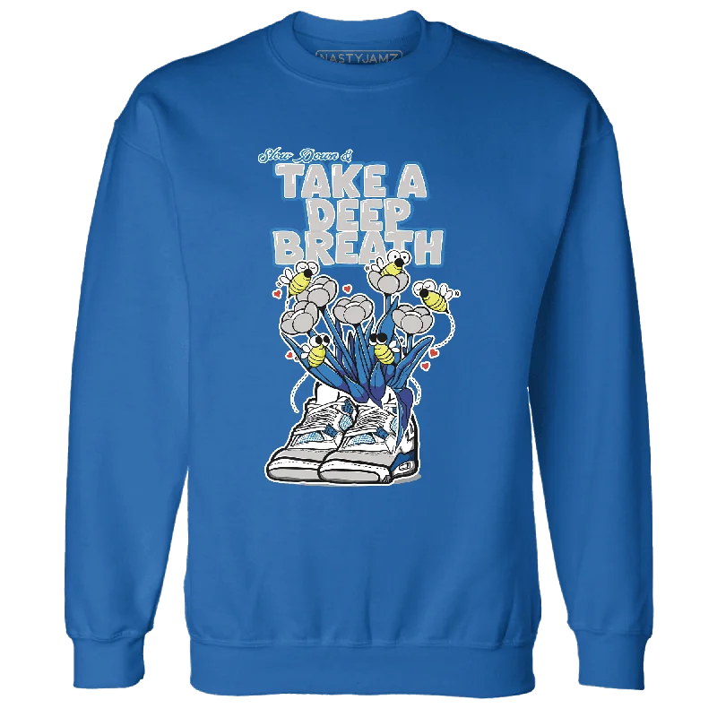 Shop stylish and affordable clothes –   NastyJamz Industrial Blue 4s Sweatshirt Match Bee Sneaker