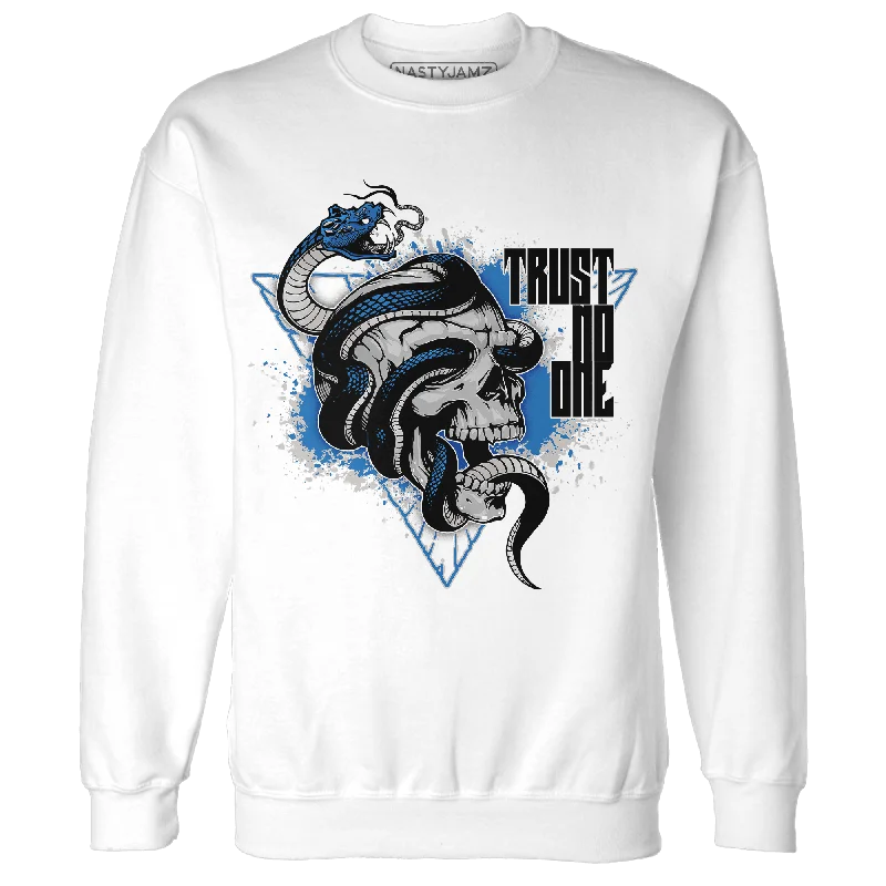 Time to shop! Men’s clothing deals you can’t resist.  NastyJamz Industrial Blue 4s Sweatshirt Match Dont Trust Any