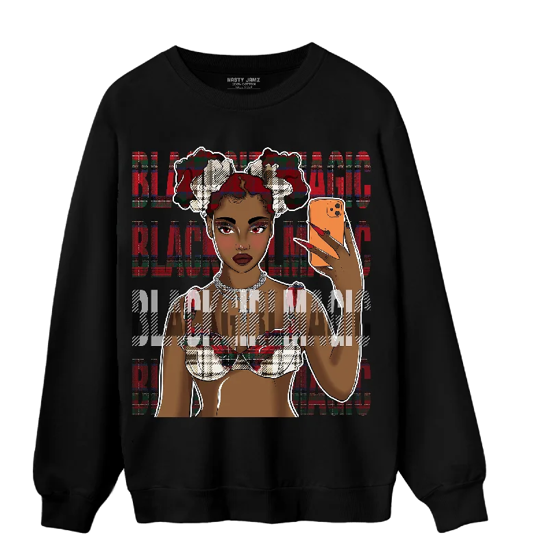 Save on men’s formal wear – perfect for your next event!  NastyJamz Plaid 5s Sweatshirt Match Black Magic Girl Selfie