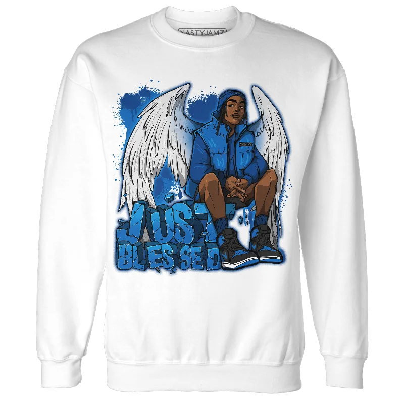 Save up to 70% clothing – Shop now for the best deals. NastyJamz Royal Reimagined 1s Sweatshirt Match Just Blessed Save up to 70% clothing – Shop now for the best deals. NastyJamz Royal Reimagined 1s Sweatshirt Match Just Blessed
