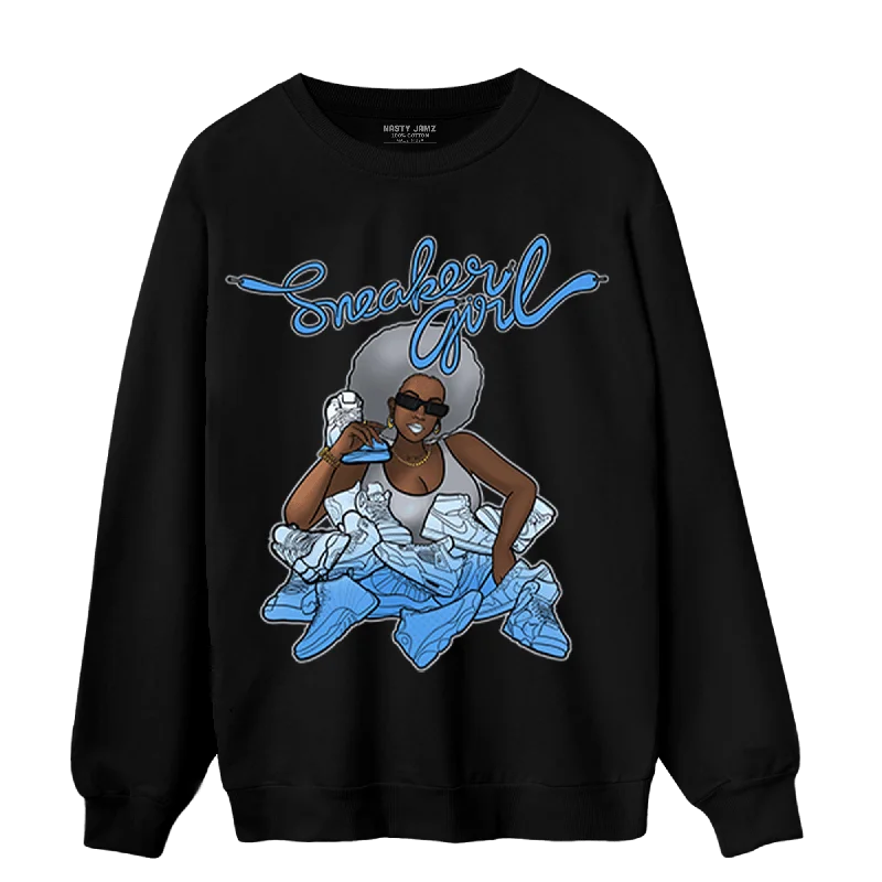 Flash sale alert! Shop fashion-forward clothing at discounted prices. NastyJamz University Blue 5s Sweatshirt Match Sneaker Girl Flash sale alert! Shop fashion-forward clothing at discounted prices. NastyJamz University Blue 5s Sweatshirt Match Sneaker Girl