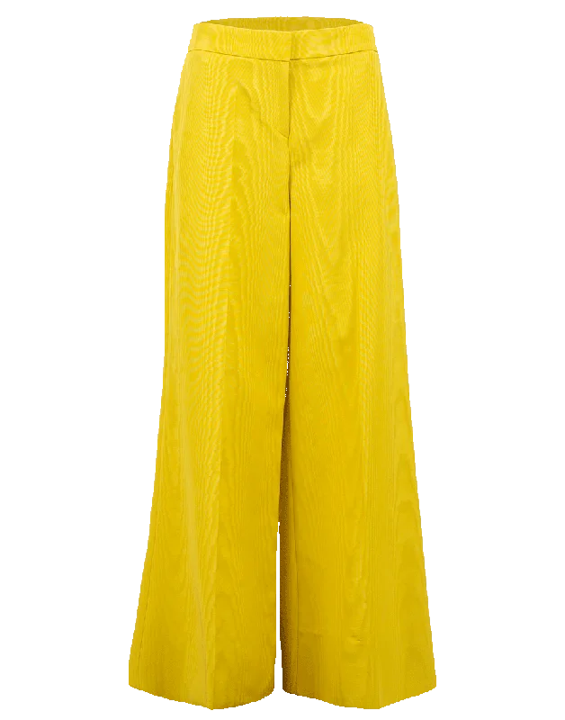 Wide Leg Moire Pant