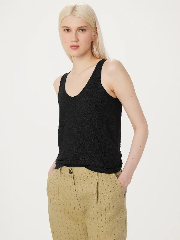 Discover new arrivals in clothing – Affordable styles for every occasion.  The Linen Tank in Black