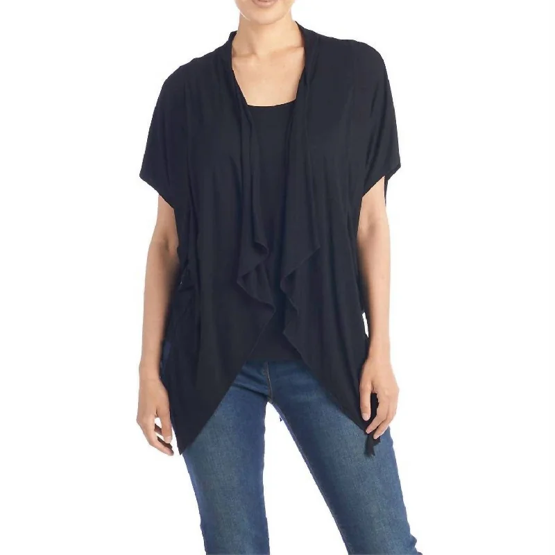 Huge deals on men’s clothing – Limited-time only!  Abby Cardigan & Tank Set In Black