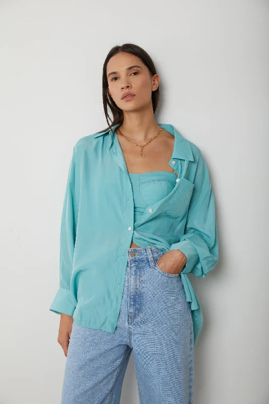 Exclusive offers on the latest clothing styles for men .  BUSTIER TANK AND OVERSIZED SHIRT SET