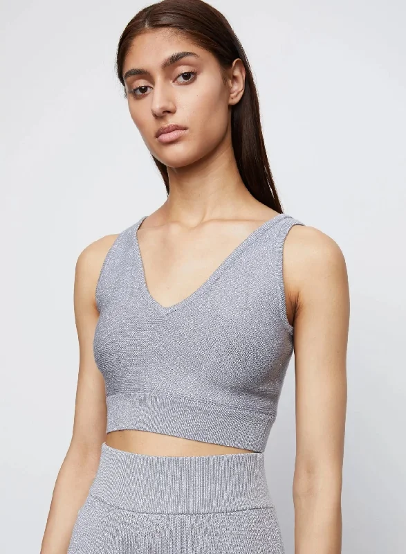 Time to upgrade your wardrobe – shop men’s fashion on sale.  Stella V Neck Sweater Tank in Silver