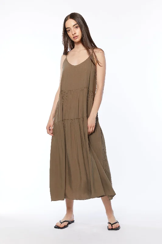 Save up to 60% on new arrivals in clothing – Shop now!  TIERED TANK DRESS