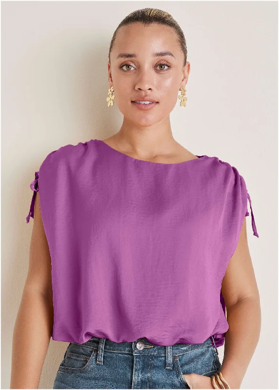 Shop the best clothing sale – Limited-time offer.  Blouson Adjustable Tank - Cattleya Orchid