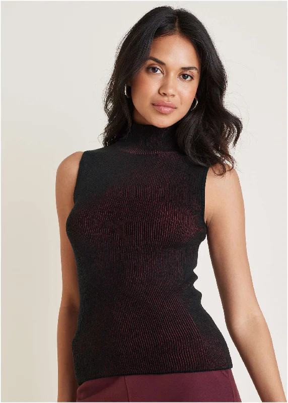 Shop the hottest fashion trends for less –  deals you can’t miss.  Plaited Tank Sweater - Wine
