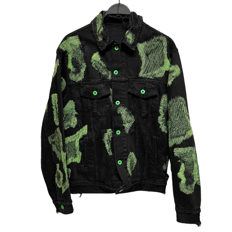 Shop clothing essentials at a fraction of the price – ENDLESS/Denim Jkt/XS/Cotton/BLK/GREEN STITCHING Shop clothing essentials at a fraction of the price – ENDLESS/Denim Jkt/XS/Cotton/BLK/GREEN STITCHING