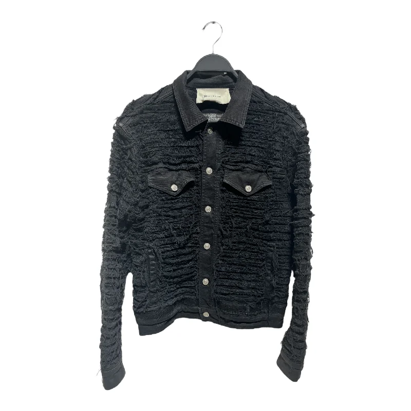 Upgrade your wardrobe with stylish clothing at discounted prices. 1017 ALYX 9SM(ALYX)/Blackmeans/Denim Jkt/M/Cotton/BLK/SHREDDED Upgrade your wardrobe with stylish clothing at discounted prices. 1017 ALYX 9SM(ALYX)/Blackmeans/Denim Jkt/M/Cotton/BLK/SHREDDED