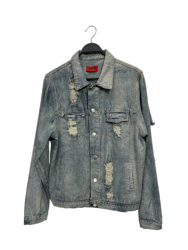 Last chance! Men’s clothing at unbeatable prices. 424(FourTwoFour)/Denim Jkt/Denim/BLU/DISTRESSED TRUCKER JACKET Last chance! Men’s clothing at unbeatable prices. 424(FourTwoFour)/Denim Jkt/Denim/BLU/DISTRESSED TRUCKER JACKET