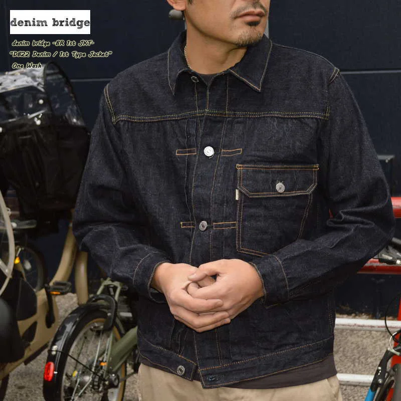 Get ready for the season with exclusive savings on trendy clothes. bridge "BR1stJKT" 13,5oz DB22 Denim 1st type Jacket Get ready for the season with exclusive savings on trendy clothes. bridge "BR1stJKT" 13,5oz DB22 Denim 1st type Jacket