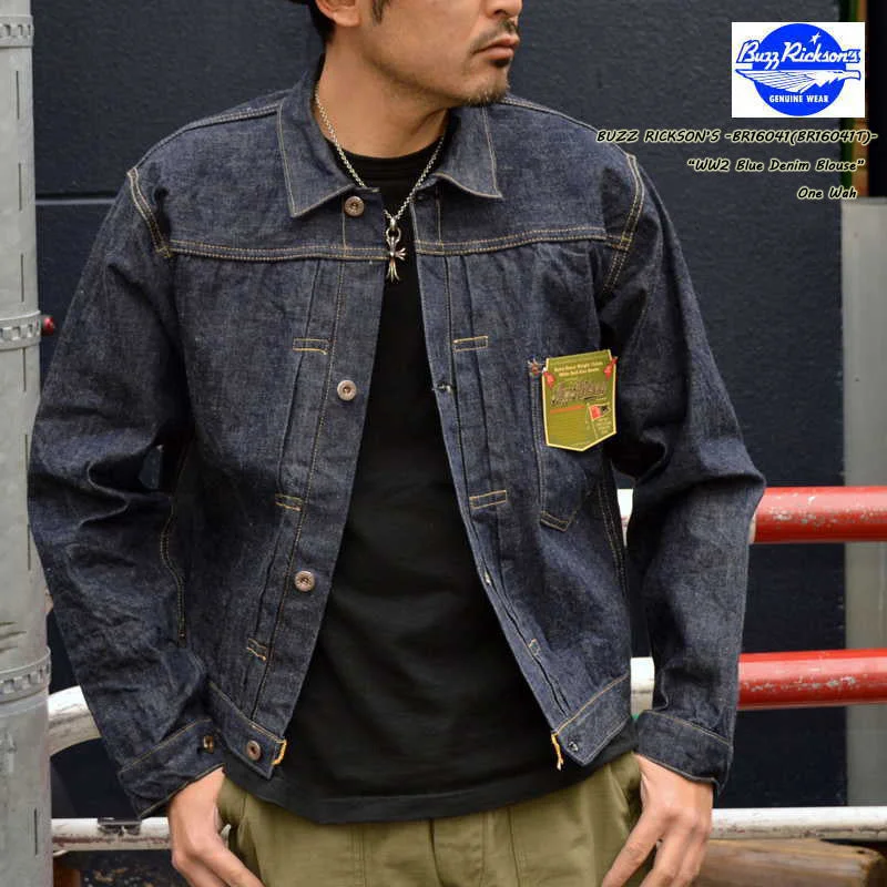 Shop the best in men’s fashion for less – limited-time sale! BUZZ RICKSON'S "BR16041" 13.6oz WW2 BLUE DENIM BLOUSE Shop the best in men’s fashion for less – limited-time sale! BUZZ RICKSON'S "BR16041" 13.6oz WW2 BLUE DENIM BLOUSE