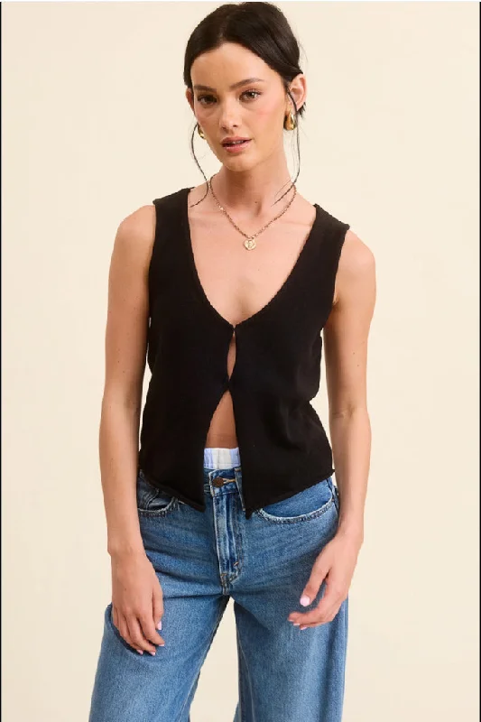 Shop now and save up to 40% on men’s wardrobe essentials.  Colby Sweater Tank - Black