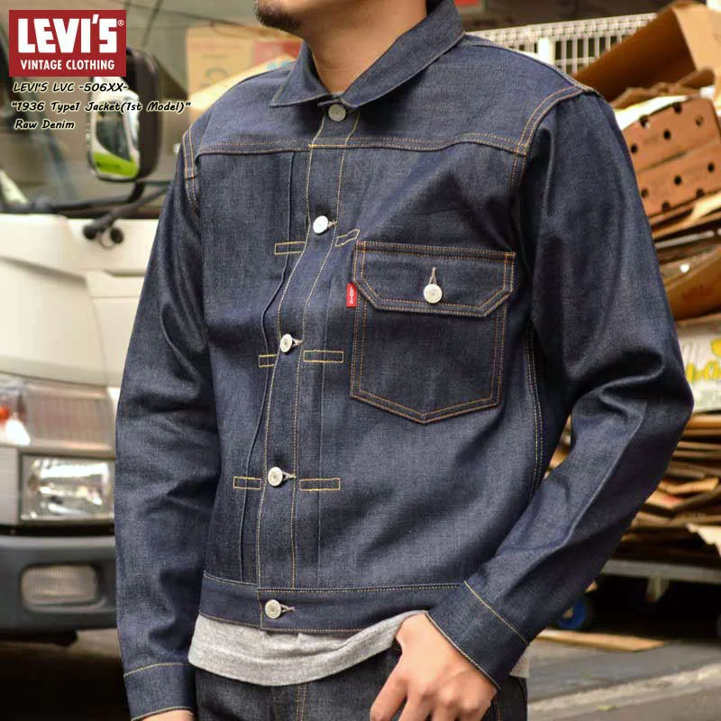 Don’t wait – Shop now for limited-time discounts on trendy clothing. LEVI'S VINTAGE CLOTHING "70506-0028" TYPE I JACKET 1936 506XX Don’t wait – Shop now for limited-time discounts on trendy clothing. LEVI'S VINTAGE CLOTHING "70506-0028" TYPE I JACKET 1936 506XX