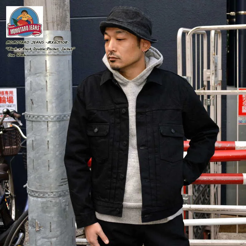 Get 20% off your first order of men’s fashion. MOMOTARO JEANS "MXGJ1108" BLACK×BLACK DOUUBLE POCKET JACKET 2nd Get 20% off your first order of men’s fashion. MOMOTARO JEANS "MXGJ1108" BLACK×BLACK DOUUBLE POCKET JACKET 2nd