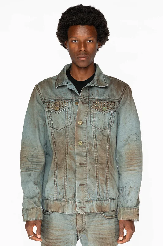 Enjoy exclusive discounts. VINTAGE FASHION LIGHT BLUE JEAN JKT WITH BROWN CONTRAST STICH WITH CRYSTALS Enjoy exclusive discounts. VINTAGE FASHION LIGHT BLUE JEAN JKT WITH BROWN CONTRAST STICH WITH CRYSTALS