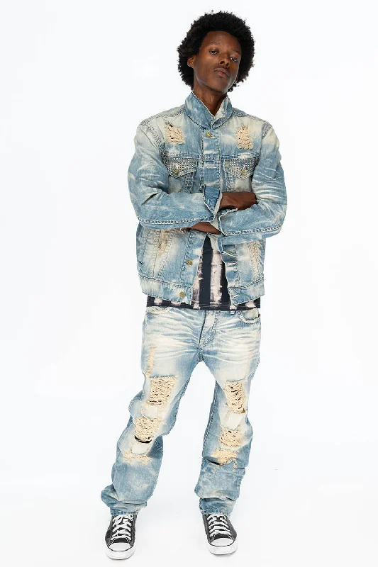 Upgrade your wardrobe with stylish clothing at discounted prices. VINTAGE INDIGO DISTRESSED ,RIPPED JEAN JKT WITH WHITE CONTRAST STICH IN OMAHA BROKEN WASH WITH CRYSTALS Upgrade your wardrobe with stylish clothing at discounted prices. VINTAGE INDIGO DISTRESSED ,RIPPED JEAN JKT WITH WHITE CONTRAST STICH IN OMAHA BROKEN WASH WITH CRYSTALS
