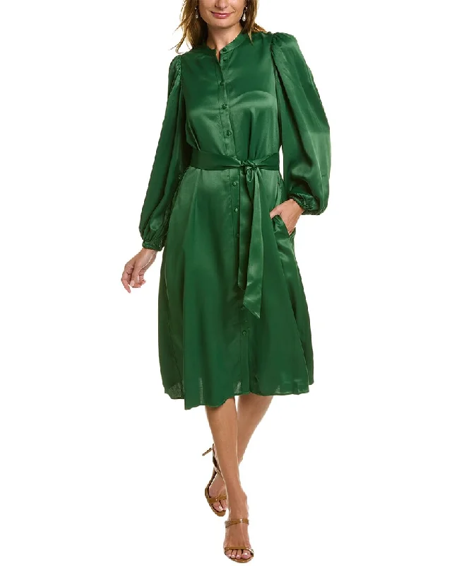 Stylish clothing designed to flatter every woman   Boden Satin Midi Shirt Dress