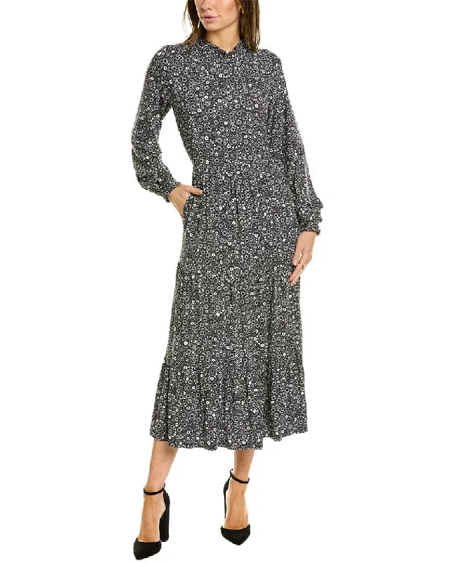 Curated collections for modern, fashionable women Boden Tier Insert Midi Jersey Dress Curated collections for modern, fashionable women Boden Tier Insert Midi Jersey Dress