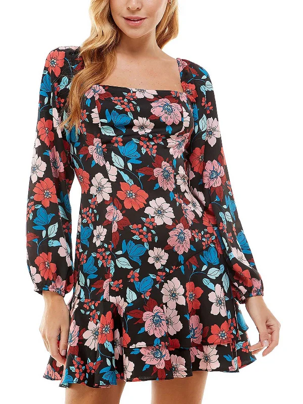 Refresh your closet with chic and comfy styles Juniors Womens Tiered Mini Fit & Flare Dress Refresh your closet with chic and comfy styles Juniors Womens Tiered Mini Fit & Flare Dress
