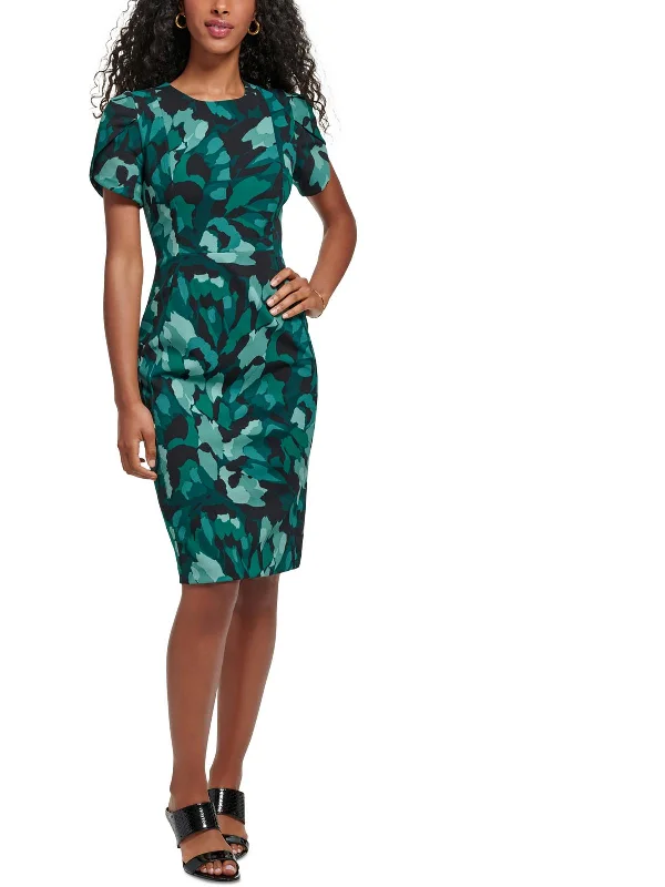 Women’s fashion that reflects your personality Petites Womens Printed Knee Sheath Dress Women’s fashion that reflects your personality Petites Womens Printed Knee Sheath Dress