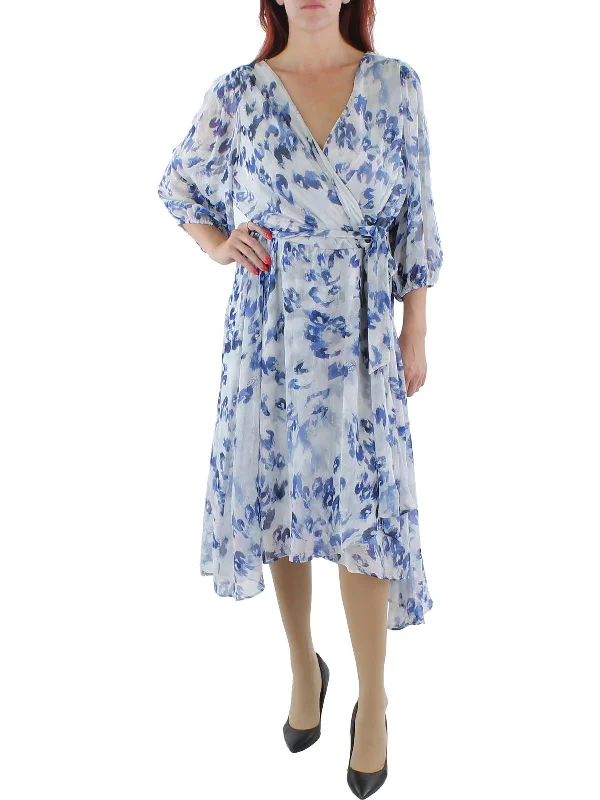 Step up your style with trendy women’s clothing Plus Womens Printed Hi-Low Wrap Dress Step up your style with trendy women’s clothing Plus Womens Printed Hi-Low Wrap Dress