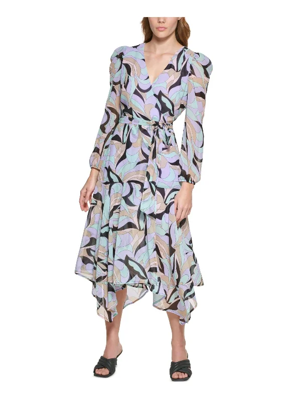 Effortlessly chic outfits for the modern woman   Womens Checkered Midi Wrap Dress