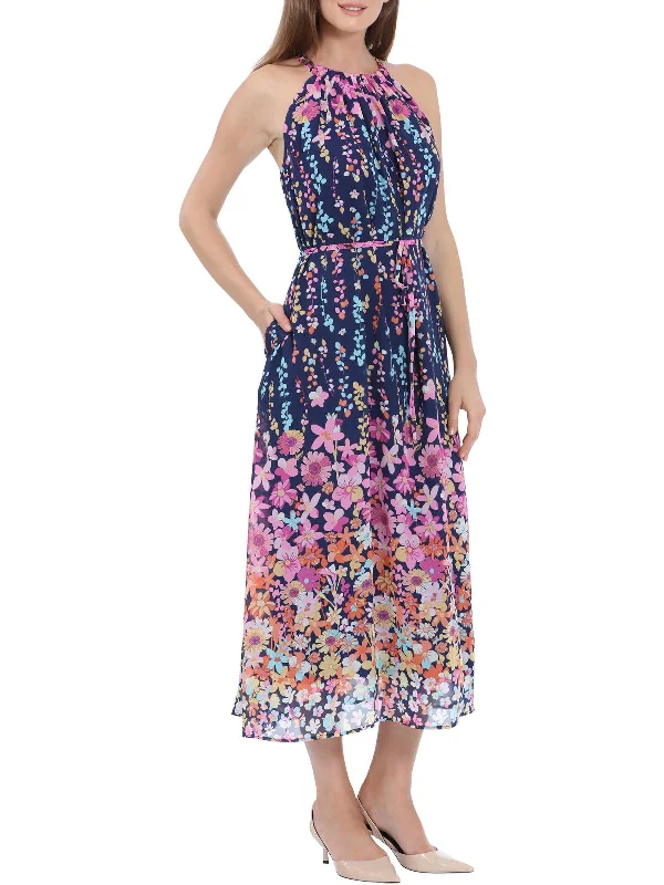 Latest fashion trends for modern women   Womens Floral Maxi Halter Dress