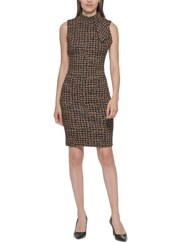 Confidence-boosting clothing for women   Womens Jacquard Knee Sheath Dress