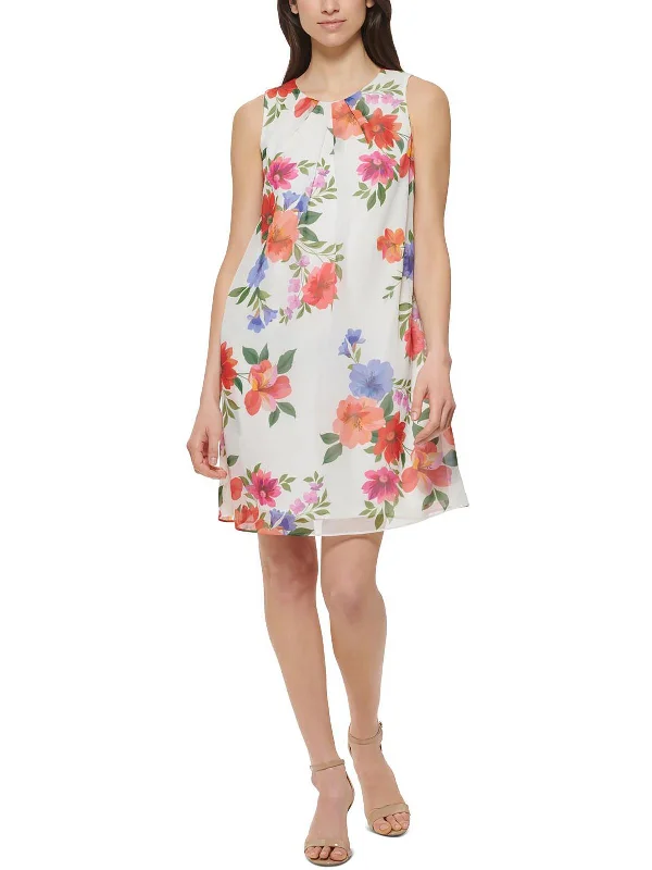 Women’s clothing that combines comfort and style   Womens Pleated Mini Shift Dress