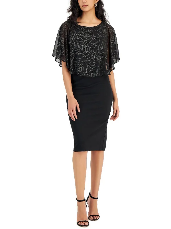 High-fashion styles at affordable prices   Womens Printed Knee Sheath Dress