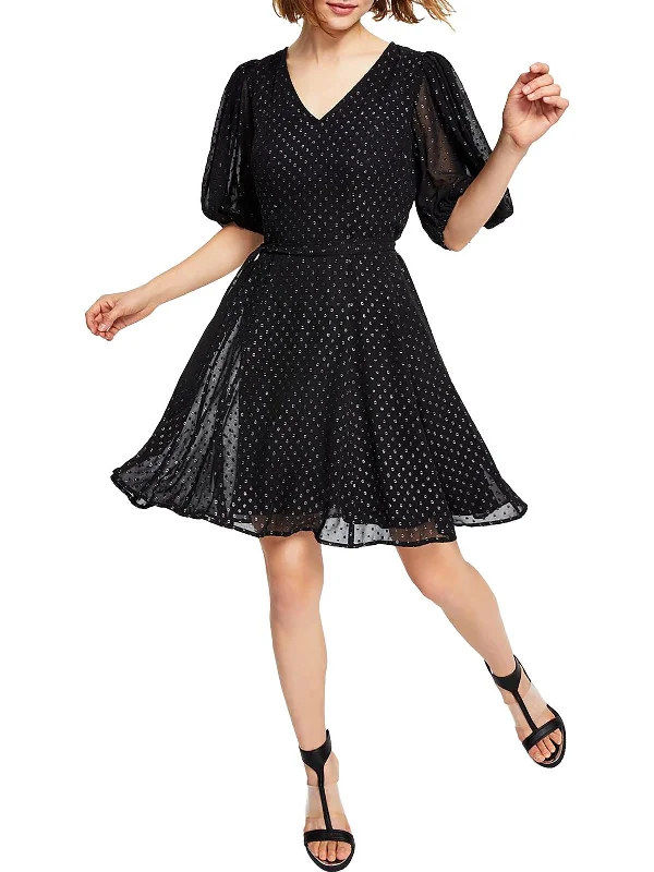 Premium quality women’s clothing at affordable prices   Womens Tie Neck Knee Fit & Flare Dress