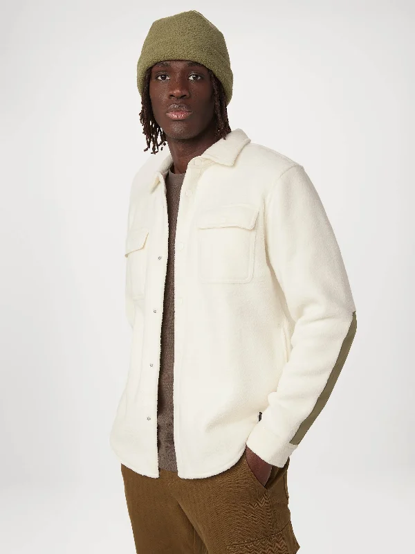 Shop stylish men’s clothing and enjoy amazing discounts.  The Tundra Polar Fleece Overshirt in Cloud