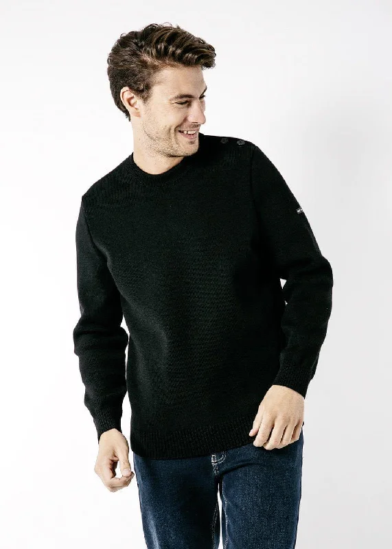 Shop the latest fashion trends with huge savings on all clothing. CANCALE - Wool Fisherman Sweater with Button Shoulder | Loose Fit (BLACK) Shop the latest fashion trends with huge savings on all clothing. CANCALE - Wool Fisherman Sweater with Button Shoulder | Loose Fit (BLACK)
